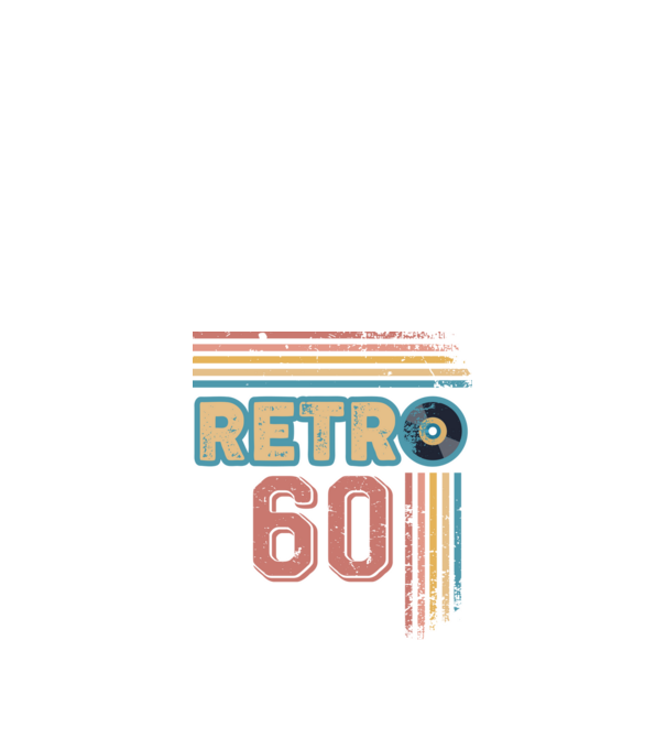 Retro 60 Birthday model alb pe tricou