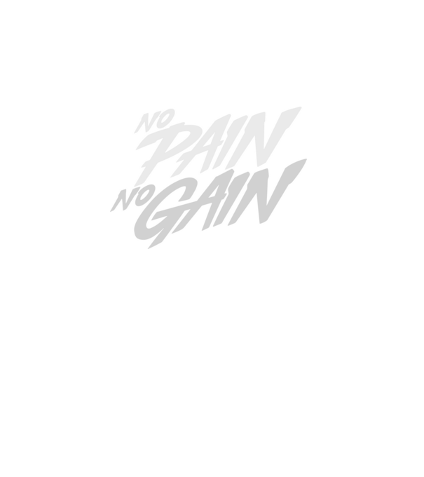 No Pain No Gain typography model turcoaz pe tricou