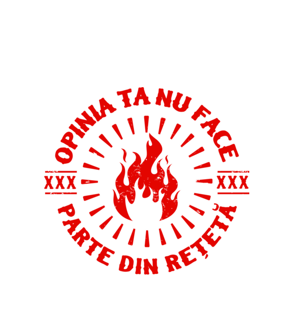 Opinia ta nu face parte din rețetă model alb pe tricou
