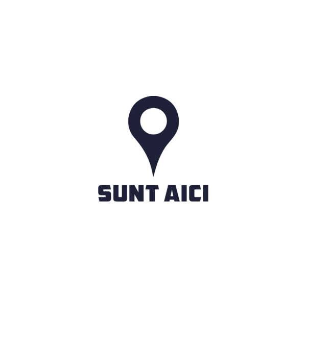 Sunt Aici model alb pe tricou