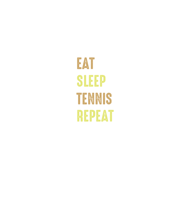 eat sleep tennis repeat model negru pe tricou