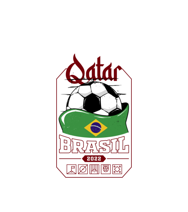 Qatar teams Brasil model alb pe tricou