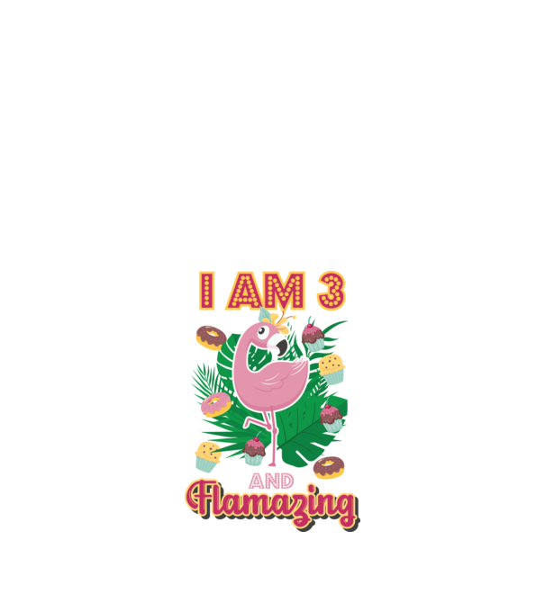 FLAMAZING Birthday 3 Years old model alb pe tricou