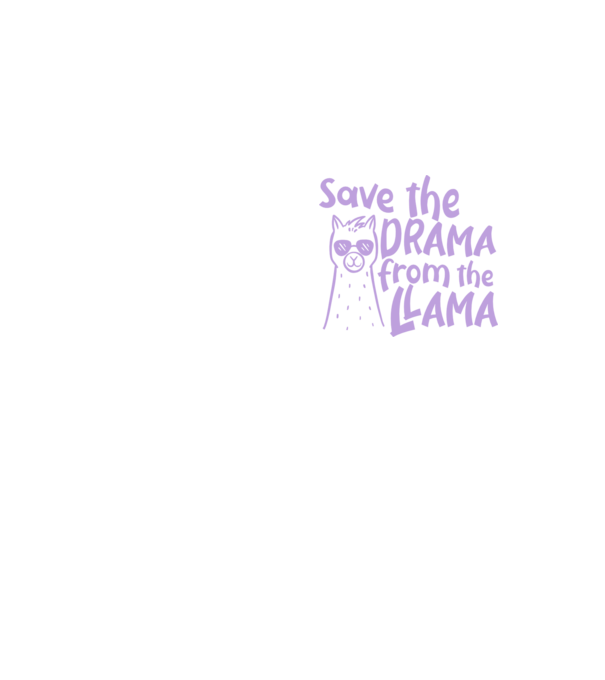 Save the drama from the llama model galben neon pe tricou