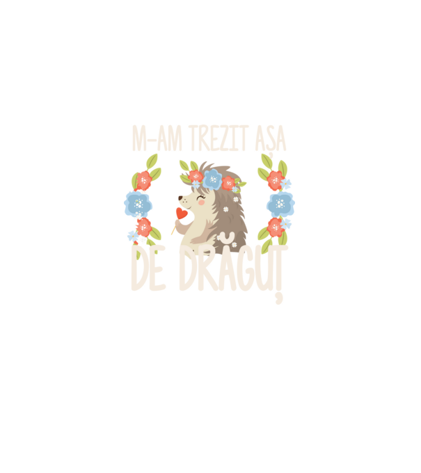 M-am trezit așa de drăguț model albastru deschis pe tricou