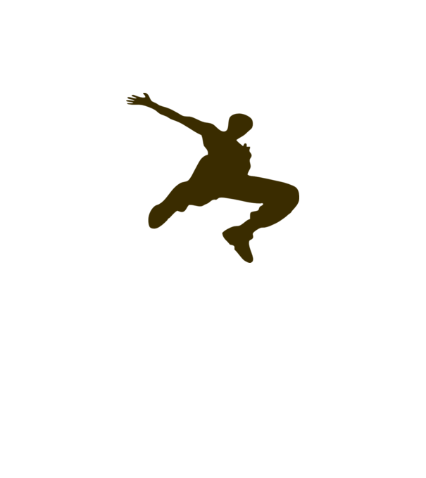 Logo Parkour model galben neon pe tricou