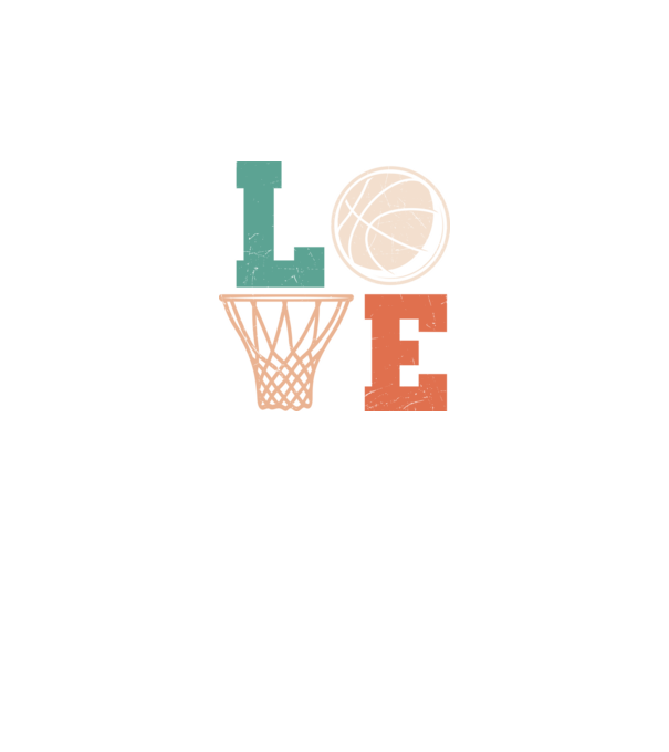 LOVE basketball model negru pe tricou