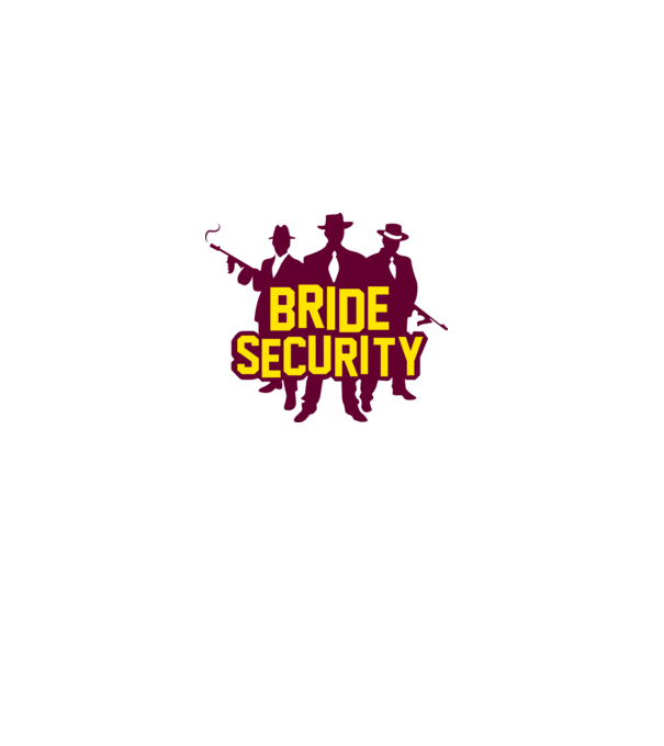 Bride Security model alb pe tricou