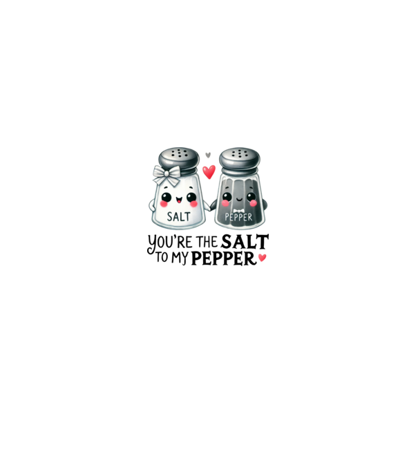 Salt to my Pepper model gri pe tricou