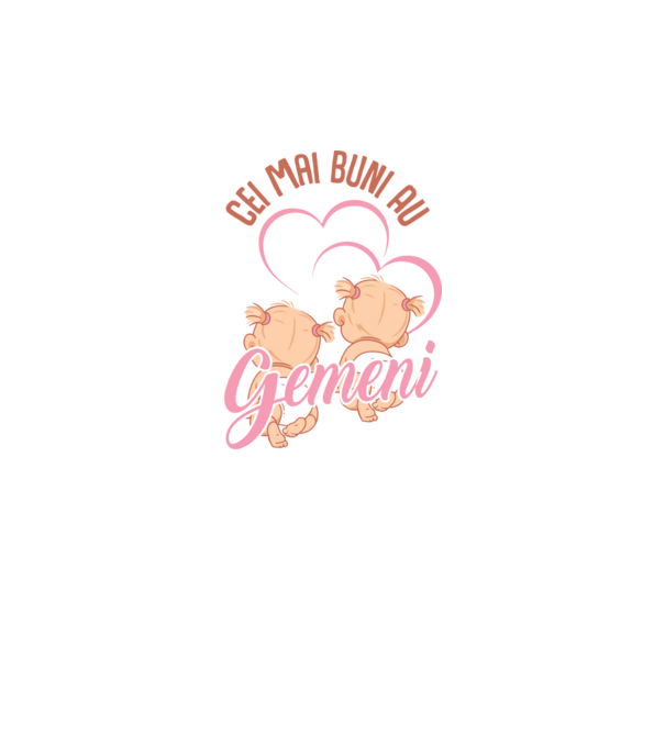 Cei mai buni au gemeni model alb pe tricou