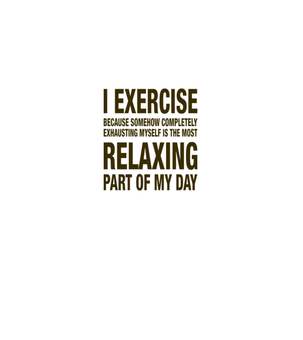 I exercise because model gri pe tricou