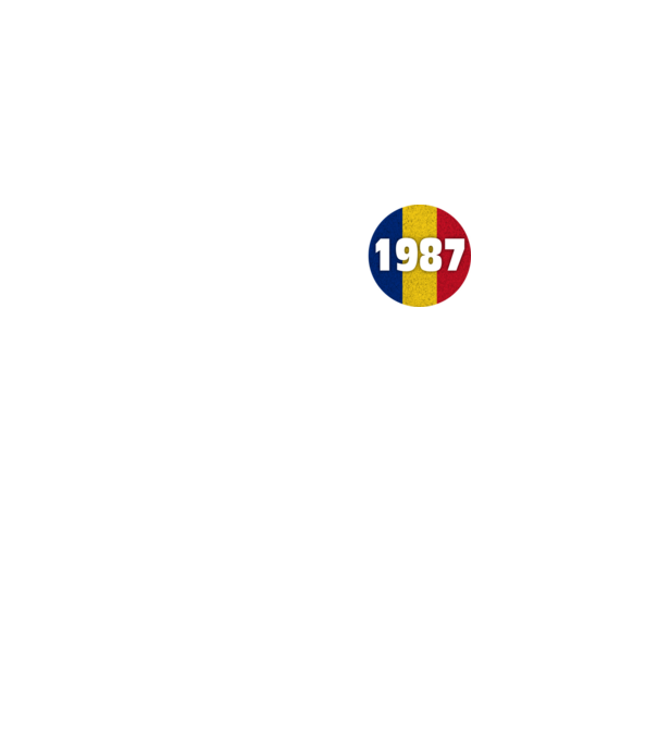 Made in 1987 model negru pe tricou
