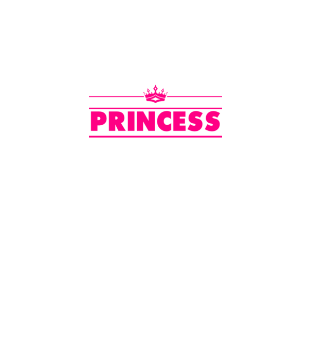 Princess model alb pe tricou