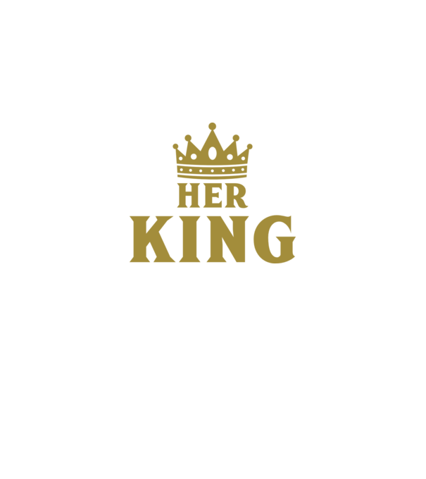 Her King model negru pe tricou