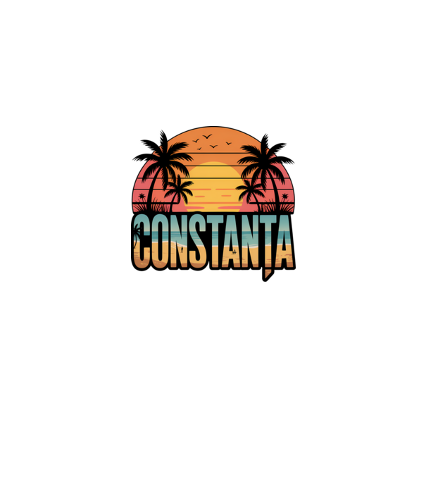 Constanța model negru pe tricou