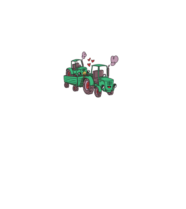 TRACTOR model negru pe tricou