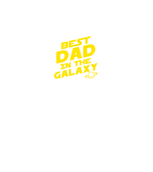 Best dad in the galaxy model negru pe tricou