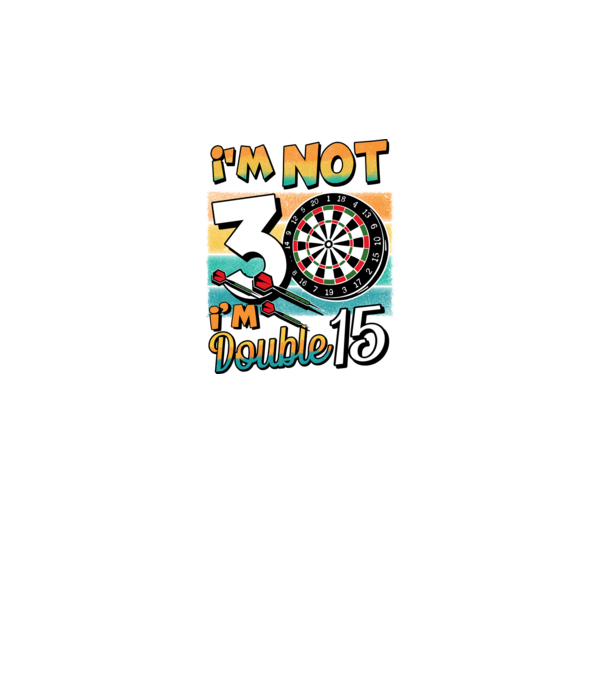 Darts Birthday 30 years old model negru pe tricou