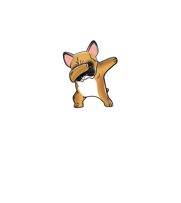 Buldog francez DAB model gri pe tricou