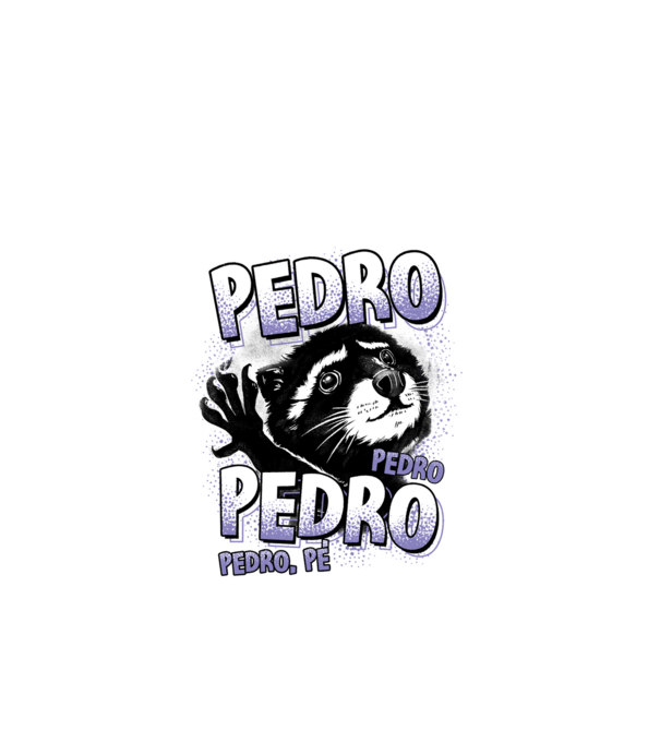 PEDRO PEDRO PEDRO model negru pe tricou