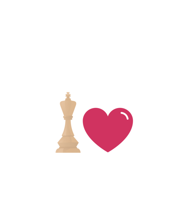 Love chess model negru pe tricou