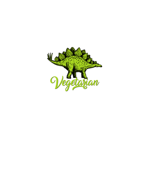 Vegetarian model alb pe tricou