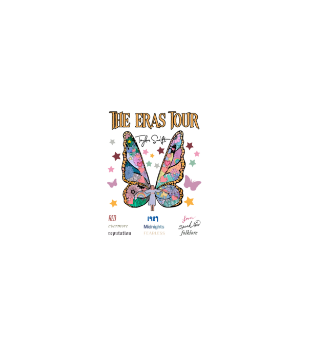 Taylor Swift eras fairy model alb pe tricou