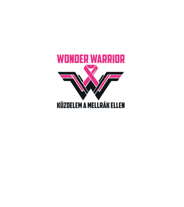 WONDER WARRIOR model alb pe tricou