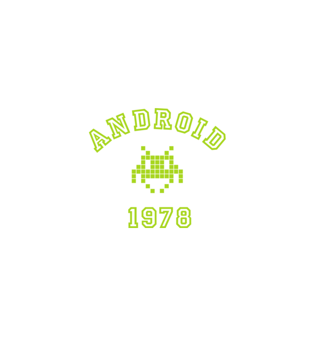 android model negru pe tricou