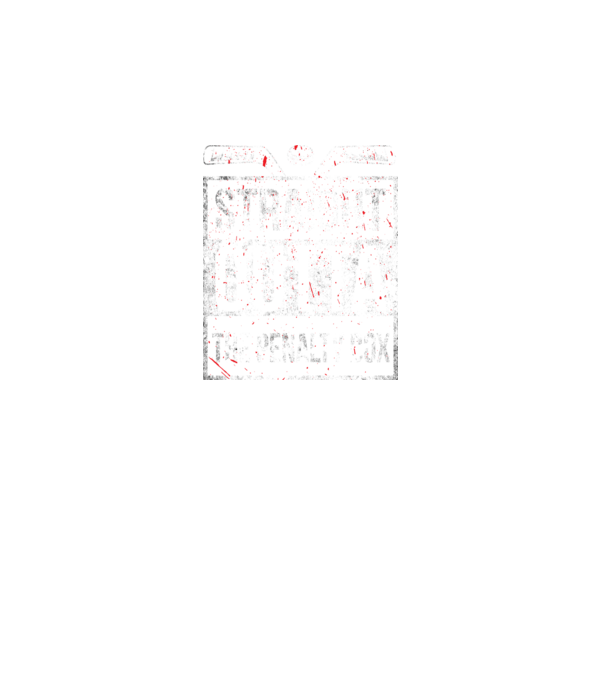 Straight outta the penalty box model negru pe tricou