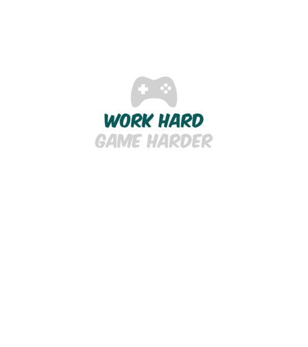 Work hard, game harder model verde neon pe tricou