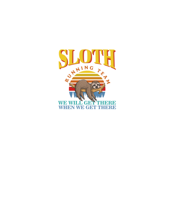 SLOTH running team model negru pe tricou