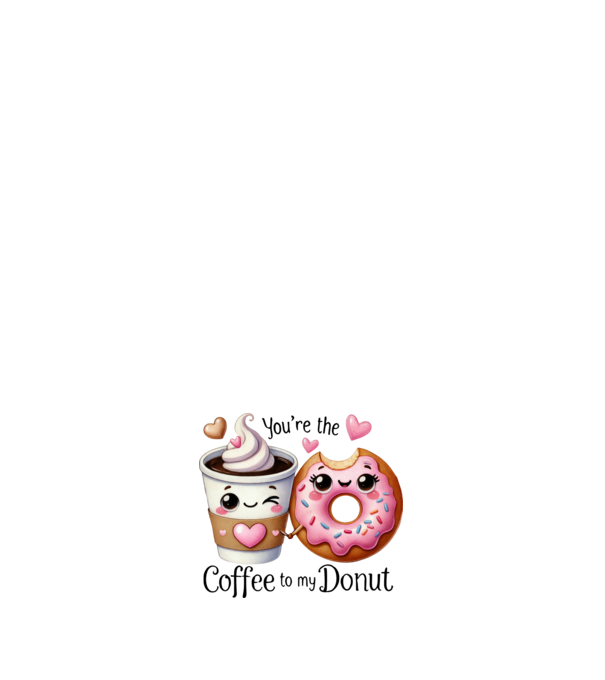 Coffee to my Donut model roz deschis pe tricou