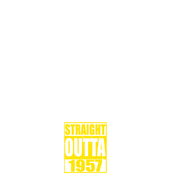 Straight Outta - 1957 model negru pe tricou