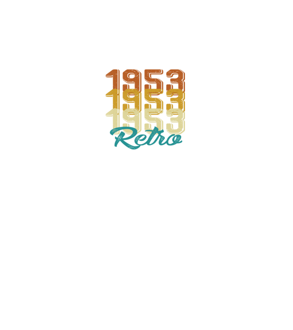 Retro 1953 model negru pe tricou