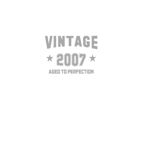 Vintage - 2007 model gri închis pe tricou