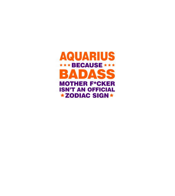Badass zodiac AQUARIUS model gri pe tricou