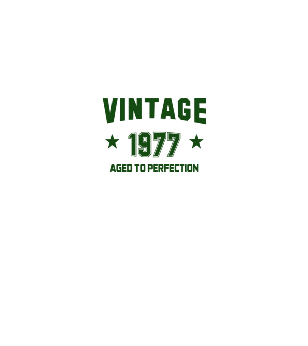 Vintage - 1977 model alb pe tricou
