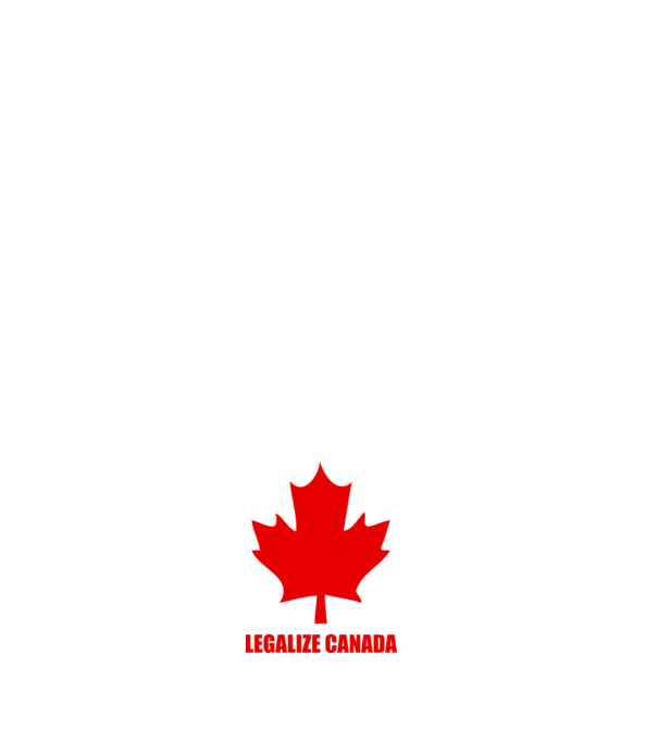 Legalize Canada model negru pe tricou