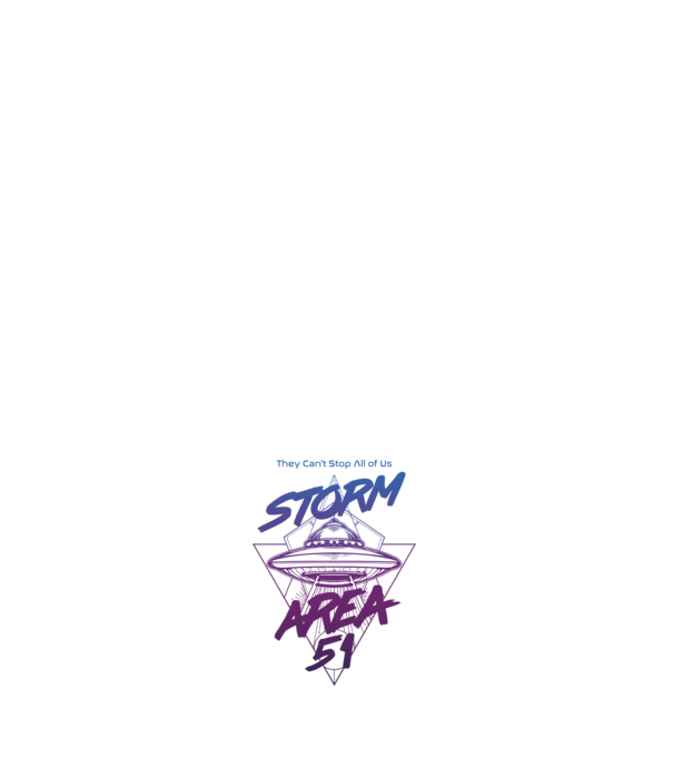 storm area 51 ufo purple model alb pe tricou