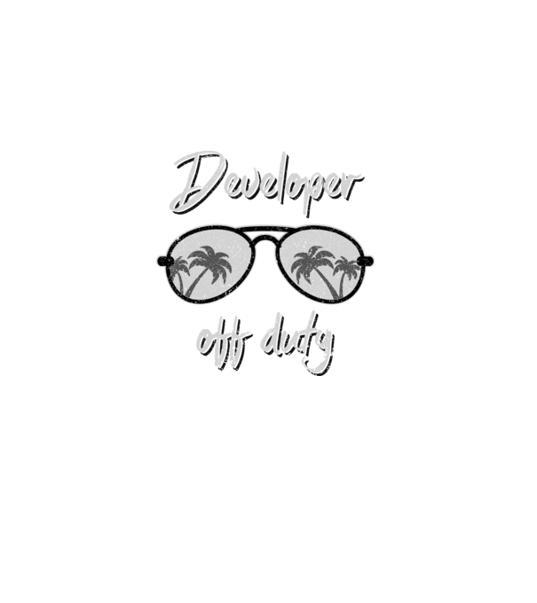 Developer off duty model albastru deschis pe tricou