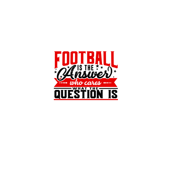 Sport is the answer FOTBALIST model alb pe tricou