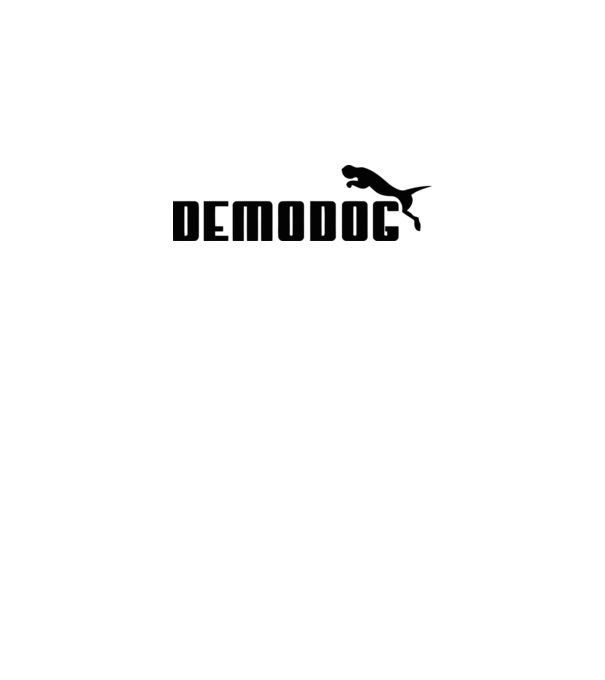 demodog logo black model gri pe tricou