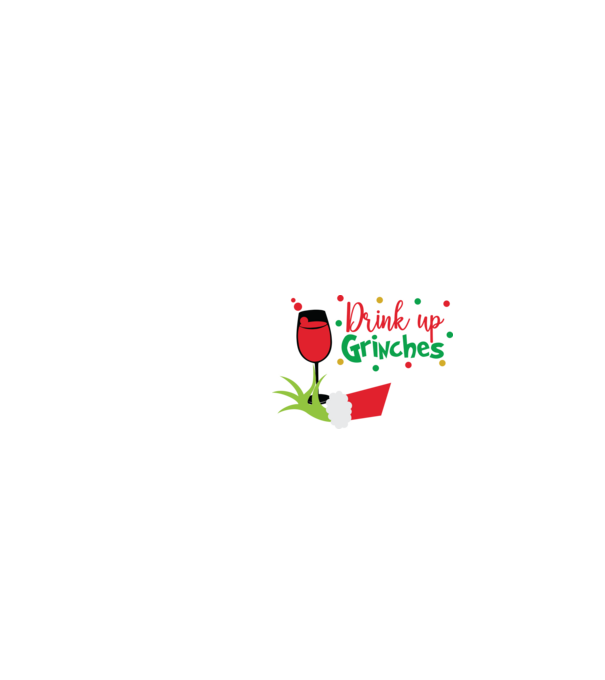 Drink up Grinches model alb pe tricou