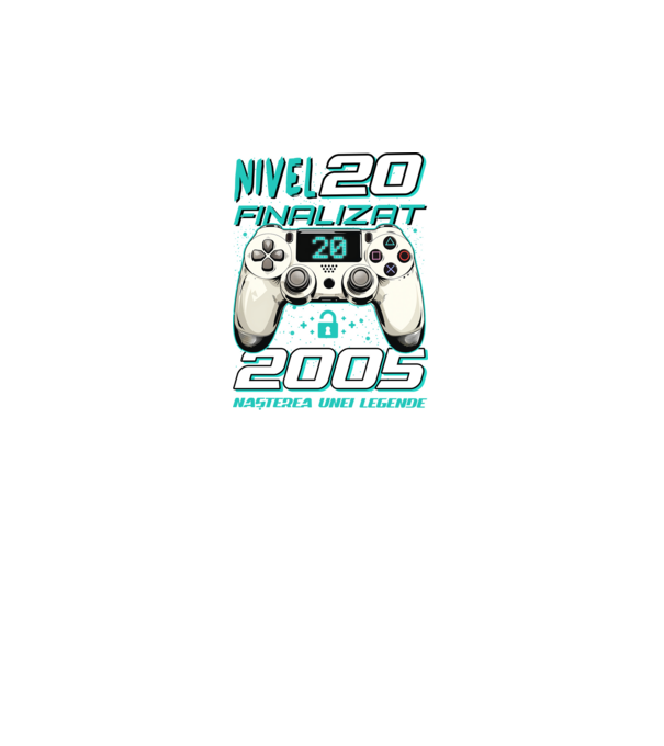 Nivel finalizat 20 2005 model negru pe tricou