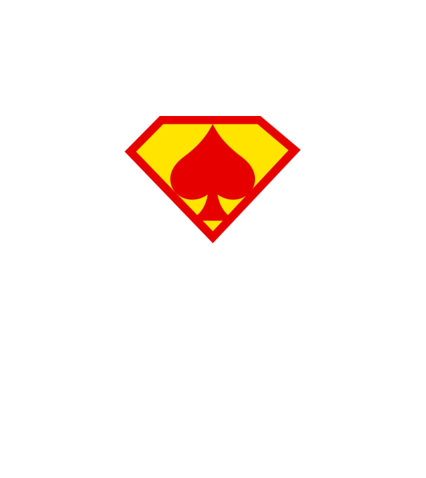 Supersportiv JUCĂTOR DE POKER model albastru regal pe tricou