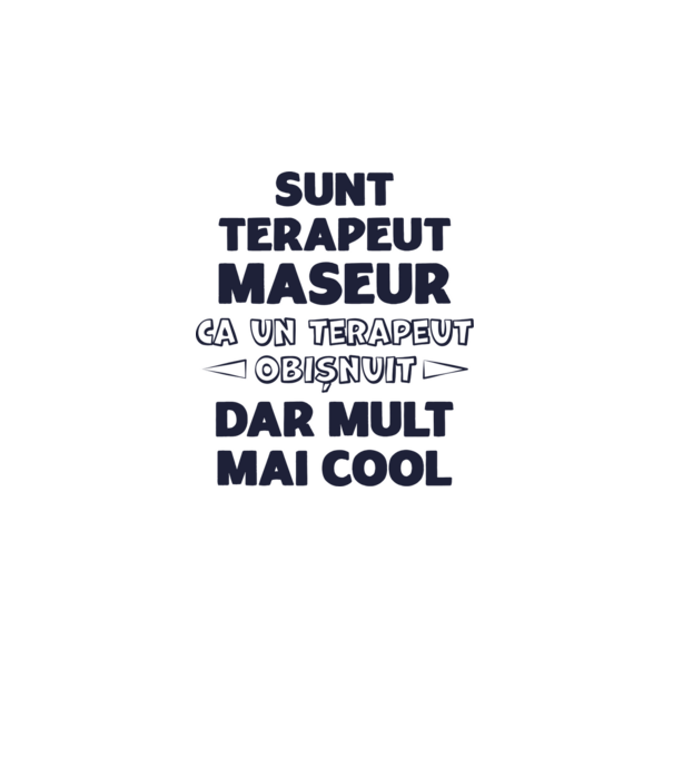 sunt terapeut maseur, ca un terapeut obișnuit, dar mult mai cool model dusty pink pe tricou