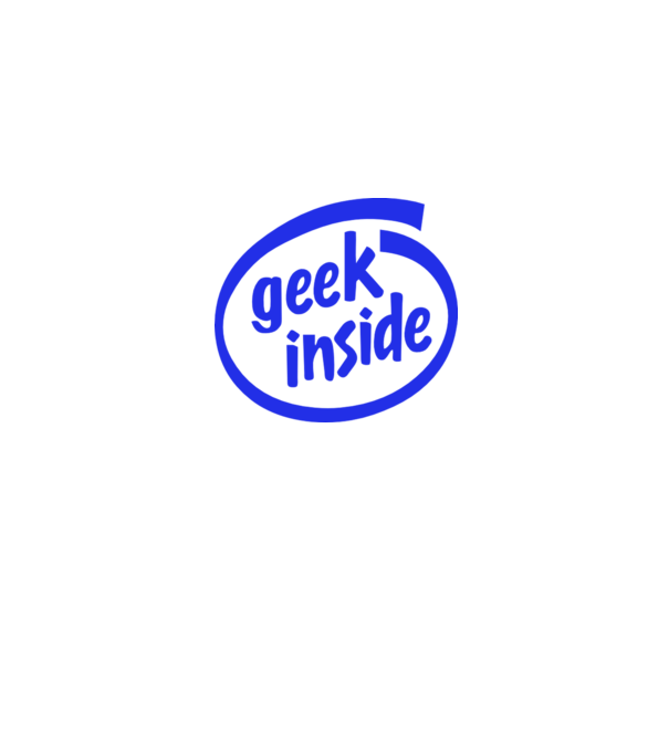 Geek inside model albastru deschis pe tricou