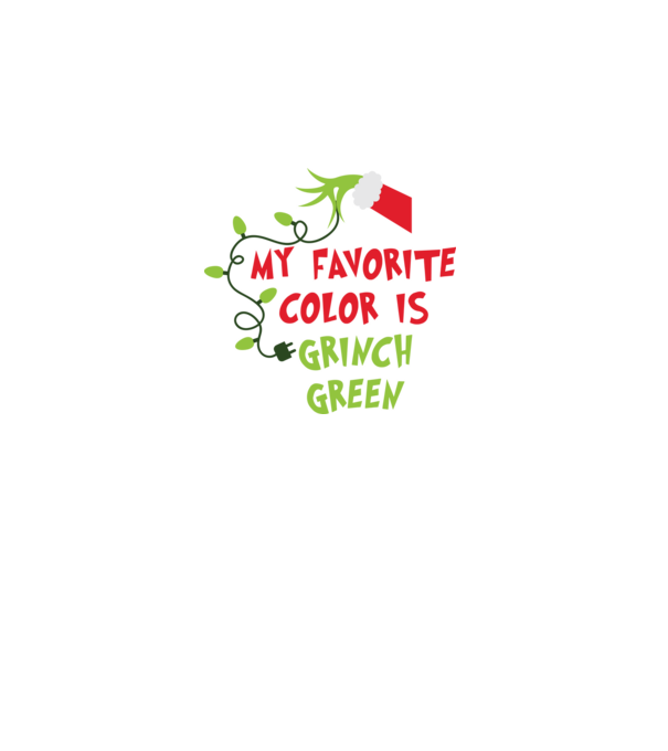 Grinch Green model negru pe tricou