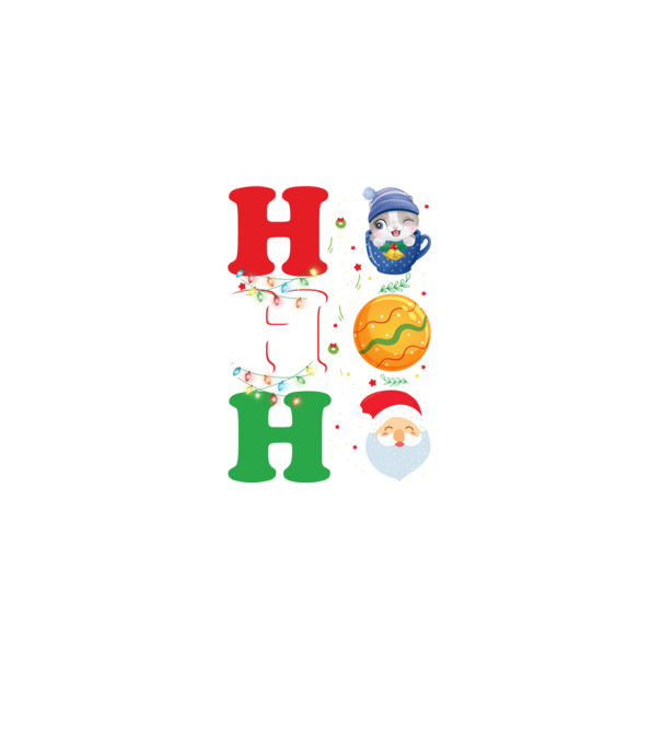 Ho-ho-ho christmas model negru pe tricou